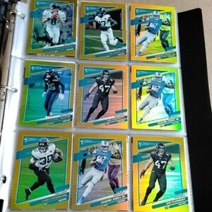 Panini GOLD HOLO FOOTBALL CARDS LOT 100